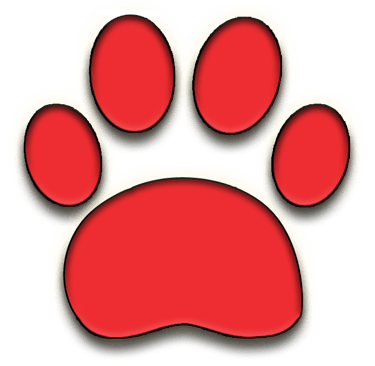 Red paw icon