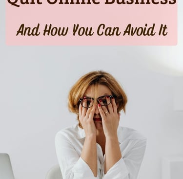 frustrated woman trying to figure out why most beginners quit online business