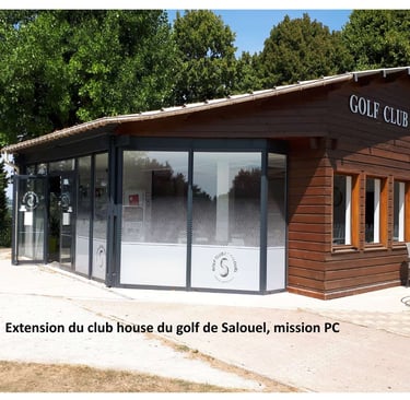 extension du club house du golf de salouel