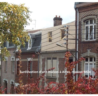 surélévation de maison à Arras