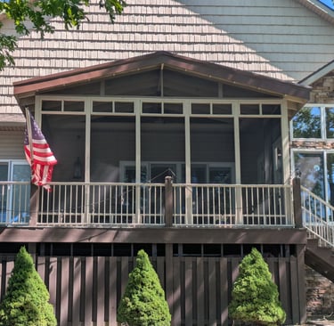 Screened in Deck