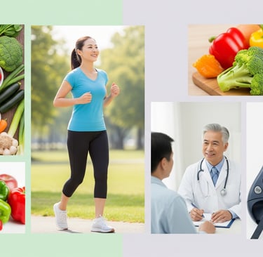 a collage of pictures of a woman with a diet