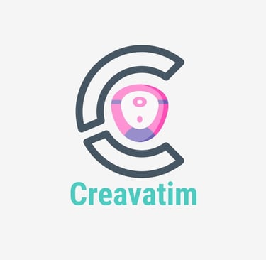 a logo for creavatim