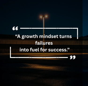 "Motivation quote about growth mindset and success"