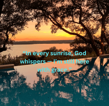 Sunrise and nature scenery showing God's beautiful grace on earth