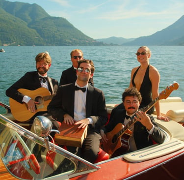 Live Band Wedding on Lake Como Boat