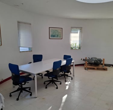 Sala de briefing del aeródromo de Fuentemilanos