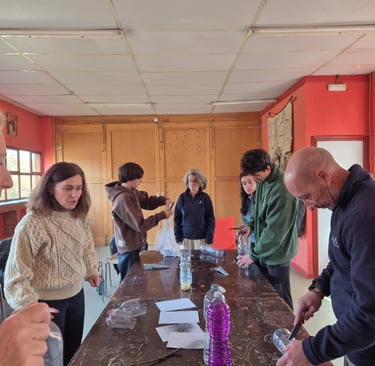 Taller del agua, haciendo filtros con botellas 1