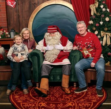 Family meeting Santa