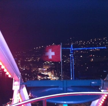 Big wheel at Montreux Christmas Markets