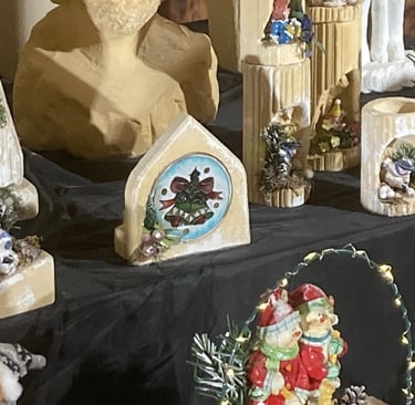 Marl stone Christmas decorations from Valkenburg Holland