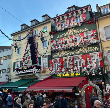 Laterne Baden Baden fully decorated for Christmas
