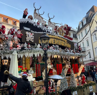 Extremely festive Christmas square Baden Baden
