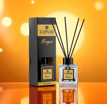 Lopars Mango (Mango) 5 Bambu Çubuklu Oda (oda parfümü) Kokusu 100 ml