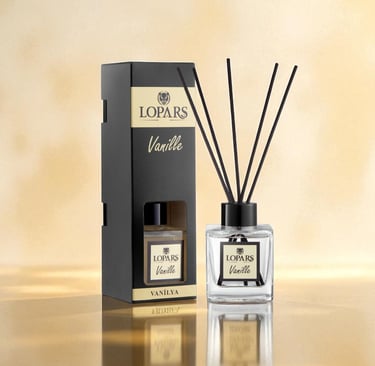 Lopars Vanille (Vanilya) 5 Bambu Çubuklu Oda (oda parfümü) Kokusu 100 ml