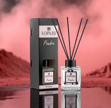 Lopars Poudre (Pudra) 5 Bambu Çubuklu Oda (oda parfümü) Kokusu 100 ml