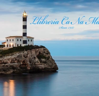 a lighthouse on a rocky cliff with a lighthouse in the background