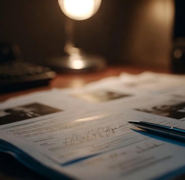 Informe pericial de detective privado con pruebas fotográficas y firma, validez judicial