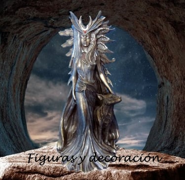 La imagen es una Figura de la diosa Hecate