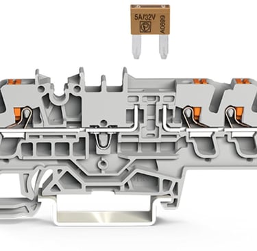 Borne fusível 3 condutores automotivo