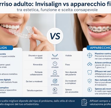 Differenza Invisaling e Ortodonzia Fissa - Gambara - Dentista Vivaldini