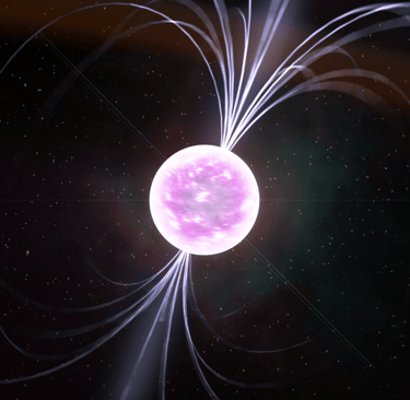 Conceptual neutron star in space, highlighting its extreme density and compact size - strange facts
