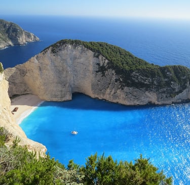 Sunlight penetrating ocean water, creating deep blue colour due to light absorption and scattering.