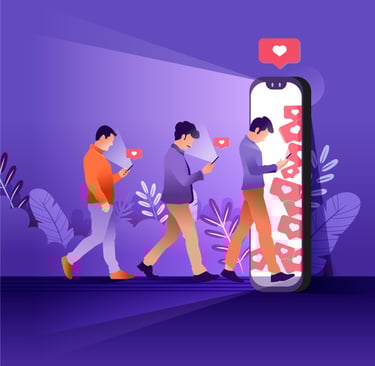 Social media marketing trends in the UAE 2026 highlighting AI-powered personalization, influencer ma