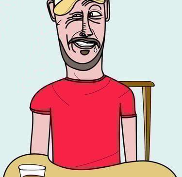 Character artwork of my twin brother Kosta.