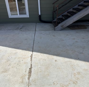 before putting concrete drain in