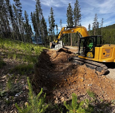 excavator digging