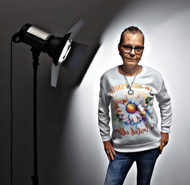 Cozy printed sweatshirt designed by me in the UK,perfect as a unique gift.