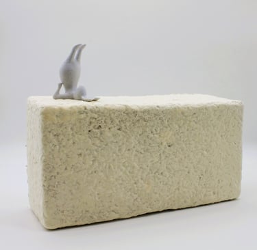 Eco-friendly yoga block grown from fungi and agricultural waste