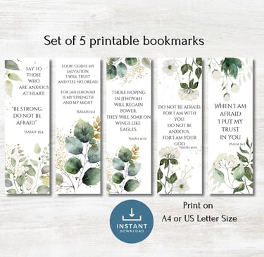 printable bookmarks with bible verses