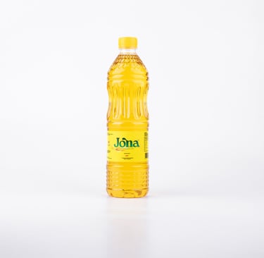 Minyak goreng Jona kemasan botol 1 liter, jernih dan berkualitas dari PT. Bejana Moerni Indonesia.