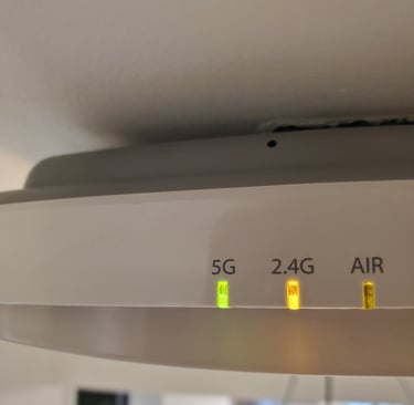 wireless access point mounted in ceiling