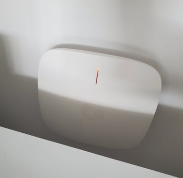 wireless access point on a wall