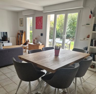 Salon et SAM d'une maison à vendre