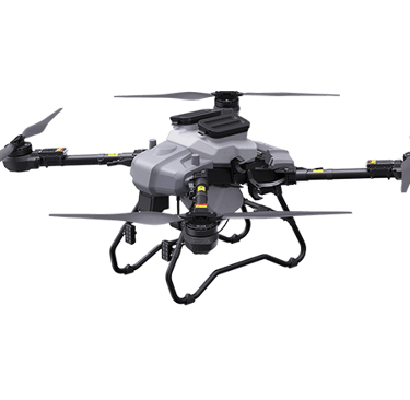 alt="A fleet of commercial and agricultural drones lined up for routine fleet maintenance services"