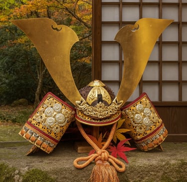 Handgefertigter Samurai-Helm – traditioneller Kabuto aus Japan