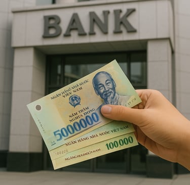 Distributeur d'argent en Vietnam Dong