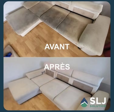 avant / aprés nettoyage canapé à meylan