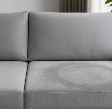 Auréole sur canapé microfibre – nettoyage professionnel Grenoble