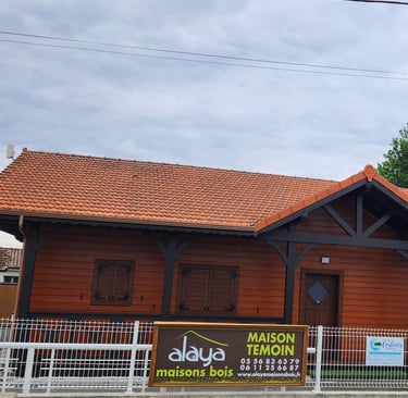 Maison témoin Alaya Maisons Bois et Entreprise Couleurs Bassin