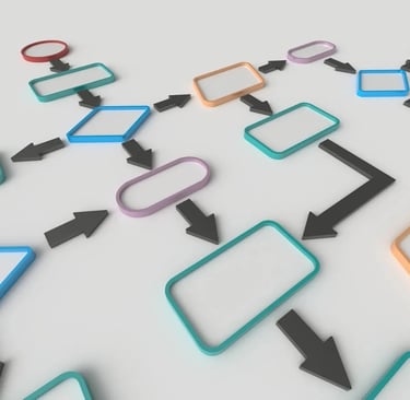 a group of different colored arrows pointing to different directions