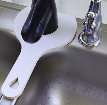 Drip Catcher is a push on and pull off solution to drip and splashes,