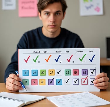 wellness calendar, creating new habits for more focus and clarity