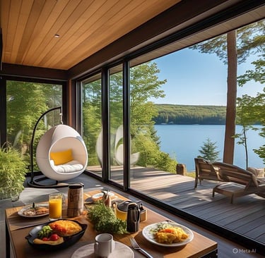 finding peace in cozy cabin