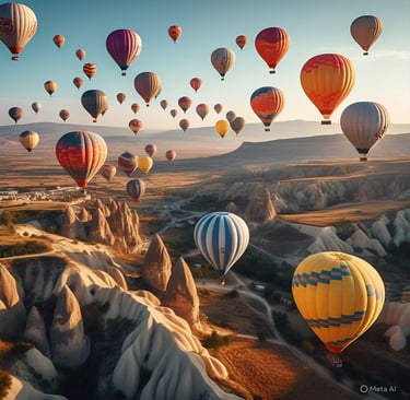 hot air balloons. stuck? how to find inner calm