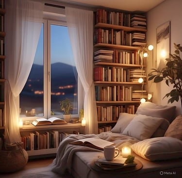 personal sanctuary for feeling calm, reduce stress and anxiety